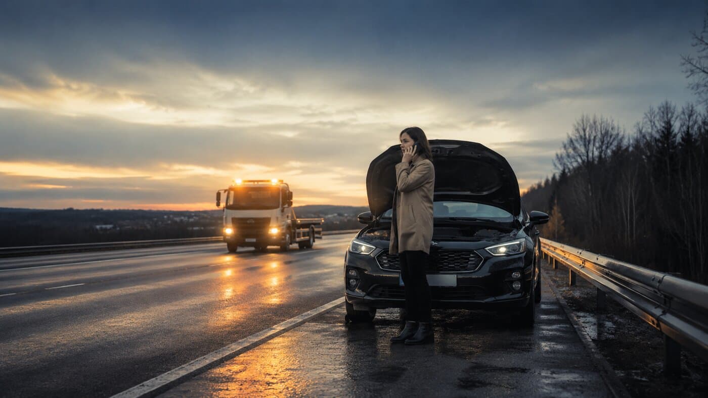Assistance routière urgente sur autoroute